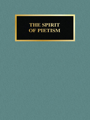 cover image of The Spirit of Pietism
